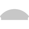 Ekena Millwork Segment Arch 3 Spoke Architectural Grade PVC Combination Pediment, 44"W x 17-7/8"H x 2-3/4"P PEDPC044X180SEG03 - alternate 3